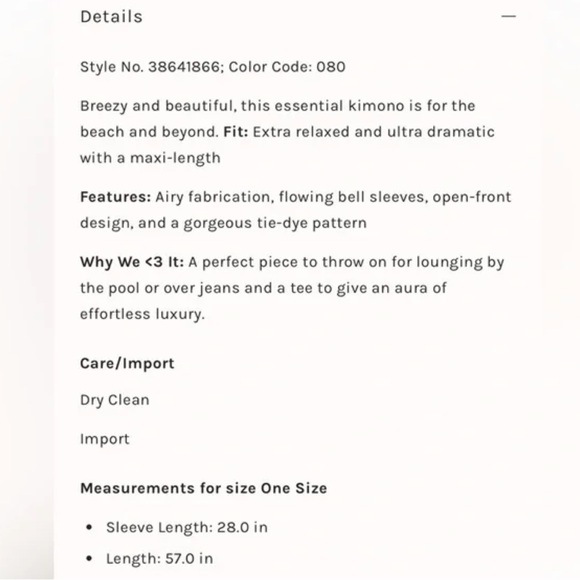 NWOT Free People Spellbound Tie Dye Kimono - Picture 2 of 2